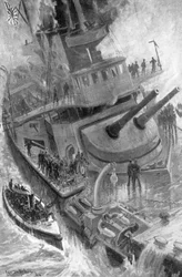 Sinking of the Japanese warship Hatsuse, Russo-Japanese War, 1904-5