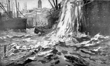Sinking of the Merchant Ship Stamboul, Istanbul Harbour. May 25th 1915