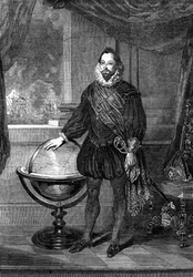Sir Francis Drake, 16th-century Navigator, Sailor and Pirate, 1851
