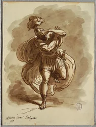 Blinded Soldier (Detail from the Conversion of St. Paul, Study after Agostino Carracci)