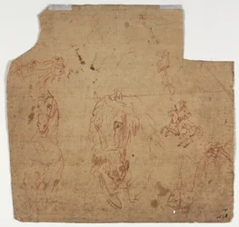 Sketches of Horses and Riders, 17th Century