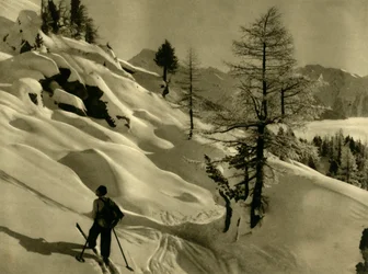 Skiing at Ankogel, Austria