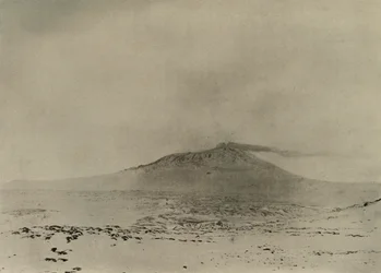Smoke streaming from the Crater of Erebus