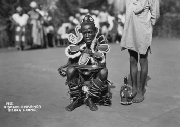 Snake charmer, Sierra Leone