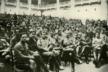 Soldier Delegates of the Russian Armies at the Douma