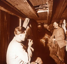 Soldiers in trenches, Genicourt, northern France