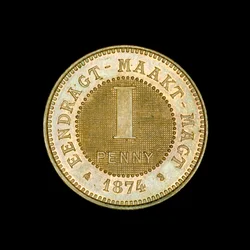 South African 1 Penny Coin