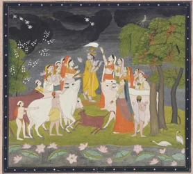 Sri Krishna with the Flute, ca. 1790-1800
