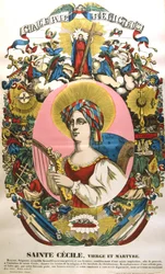 Saint Cecilia or Cecile, Legendary Roman Martyr
