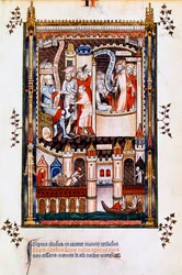 St Denis, St Rusticus and St Eleutherius in prison, 1317