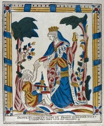 St Elizabeth of Hungary Giving Alms to a Beggar, 18th Century