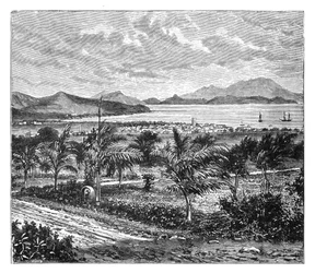 St Kitts, view taken from Nevis