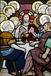 Stained glass at Saint-Honore d