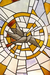 Stained Glass: Doves, Togoville, Togo