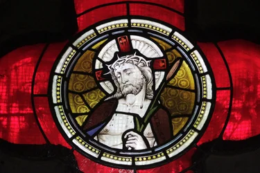 Stained Glass Window of Jesus, Church of St Peter and Paul