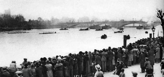 Start of the Oxford and Cambridge Boat Race, London, 1926-1927