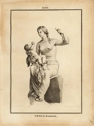Statue of Venus Genetrix with child Eros