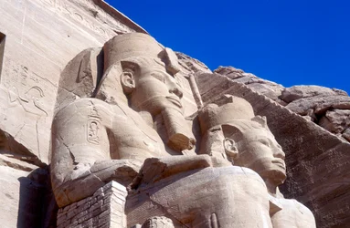 Statues of Rameses II, in Front of the Main Temple, Abu Simbel, Egypt