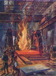 Steel Rolling, c1917