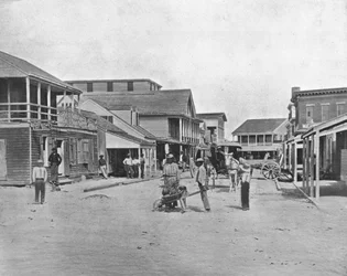 Street in Key West, Florida, USA, c1900