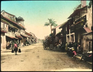 Street in Rangoon, Burma