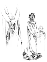 Studies in Pencil for the Medee Poster, 1899