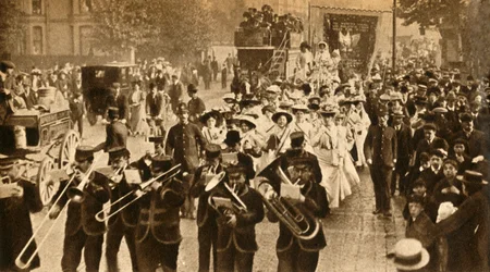 Suffragette Martyrs Released from Prison, 1908