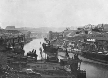Sunderland - Looking Up the River from the Bridge