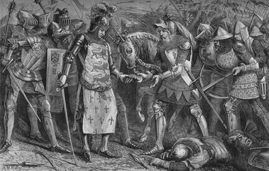 Surrender of the King of France at Poitiers, September 1356