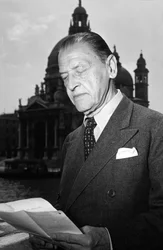 The writer William Somerset Maugham - Venice - 1951