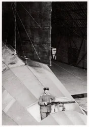 Tail gunner of a German army Zeppelin airship, World War I