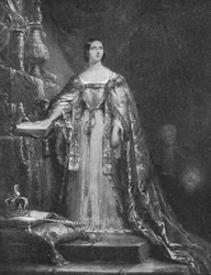 Taking the Oath to Maintain the Protestant Faith at her Coronation