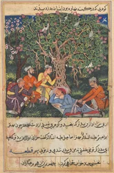 Tales of a Parrot Tuti-nama: The Twelfth Night: the street cleaner, on his way..., c. 1560