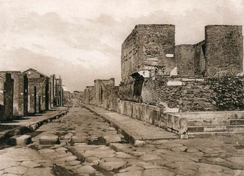 Temple of Fortuna, Pompeii, Italy, c1900s