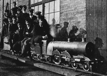 Testing a Miniature Atlantic Engine at Northampton, 1926