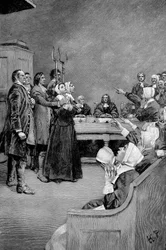 The Trial of a Witch, America, 17th Century, 1882