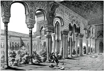 The Alhambra Palace, Granada, Spain, 1870
