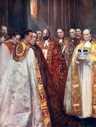 The Archbishop of Canterbury and York, and other prelates, the Coronation