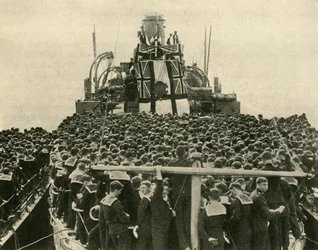 The Archbishop of York Visits British Sailors of the Royal Navy, First World War
