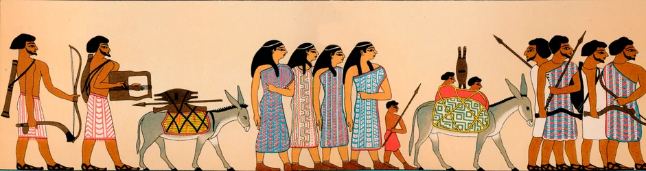 The Arrival of a Tribe of Semitic Nomads in Egypt, 1895 BC, 1903