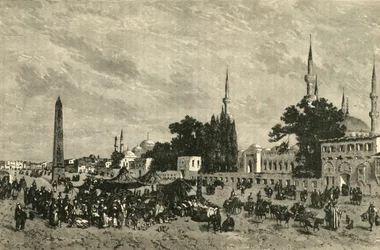 The At-Meidan - Ancient Hippodrome - With Column of Theodosius, Constantinople