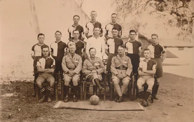 The Battalion Football Team of the First Battalion, The Queens Own Royal West Kent Regiment, Poona