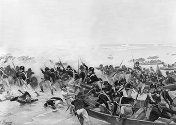 The Battle of Aboukir, Egypt