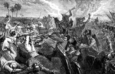 The Battle of Ferozeshah, India