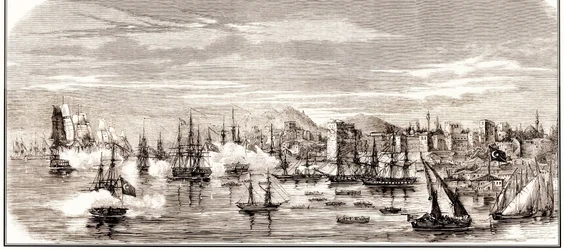 The Battle of Sinop on 30 November 1853, Mid of the 19th cen.