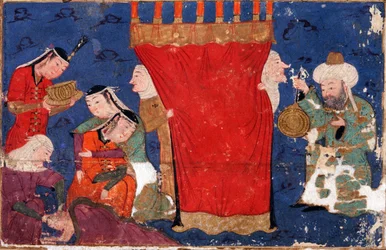 The Birth of Alexander the Great. From: Eskandar-nameh The Book of Alexander