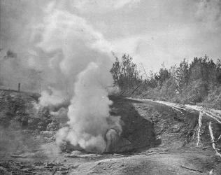 The Black Growler, Norris Geyser Basin, Yellowstone Park, Montana, USA