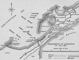 The Bombardment of Alexandria: Sketch Map