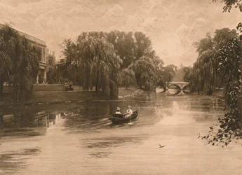 The Cam at Cambridge with Trinity College