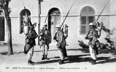 The Changing of the Guard, The French Foreign Legion, c1910